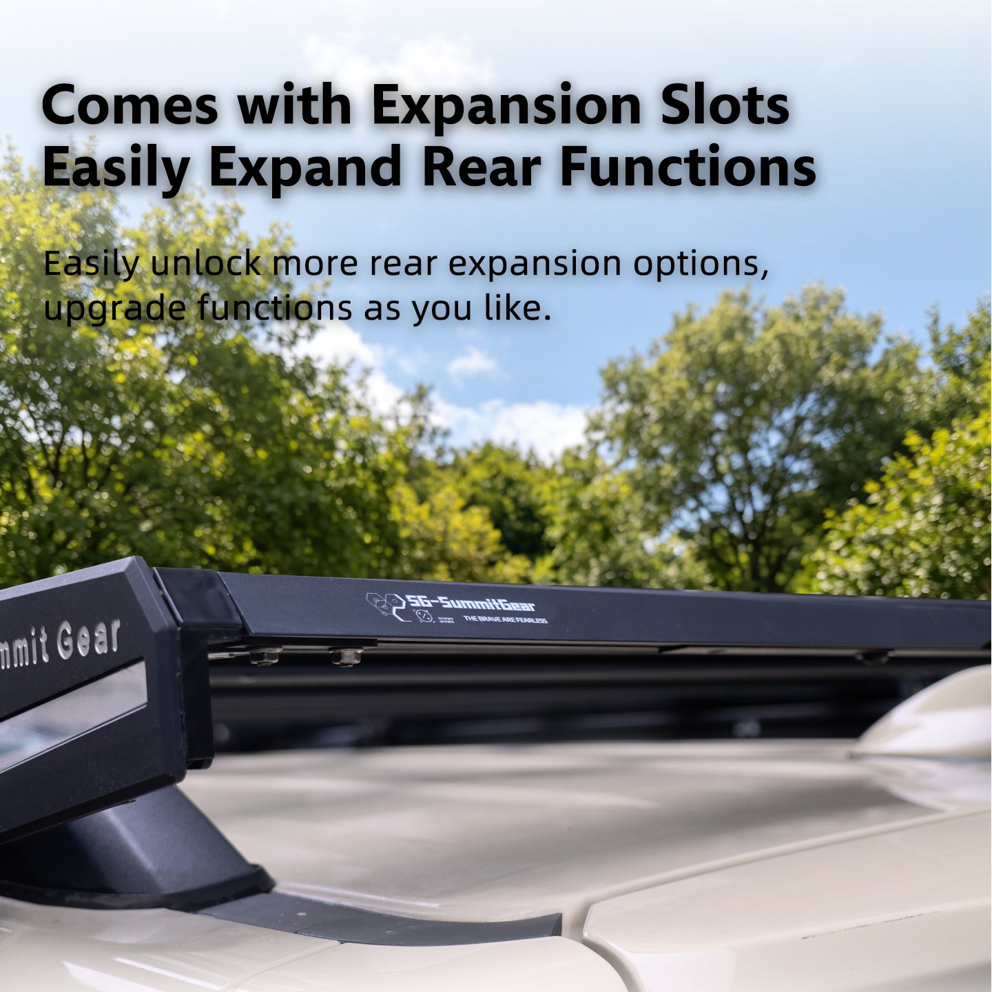 SG-SummitGear Roof Rack Spoiler, Wind Deflector for SUV & Offroad Roof Platform
