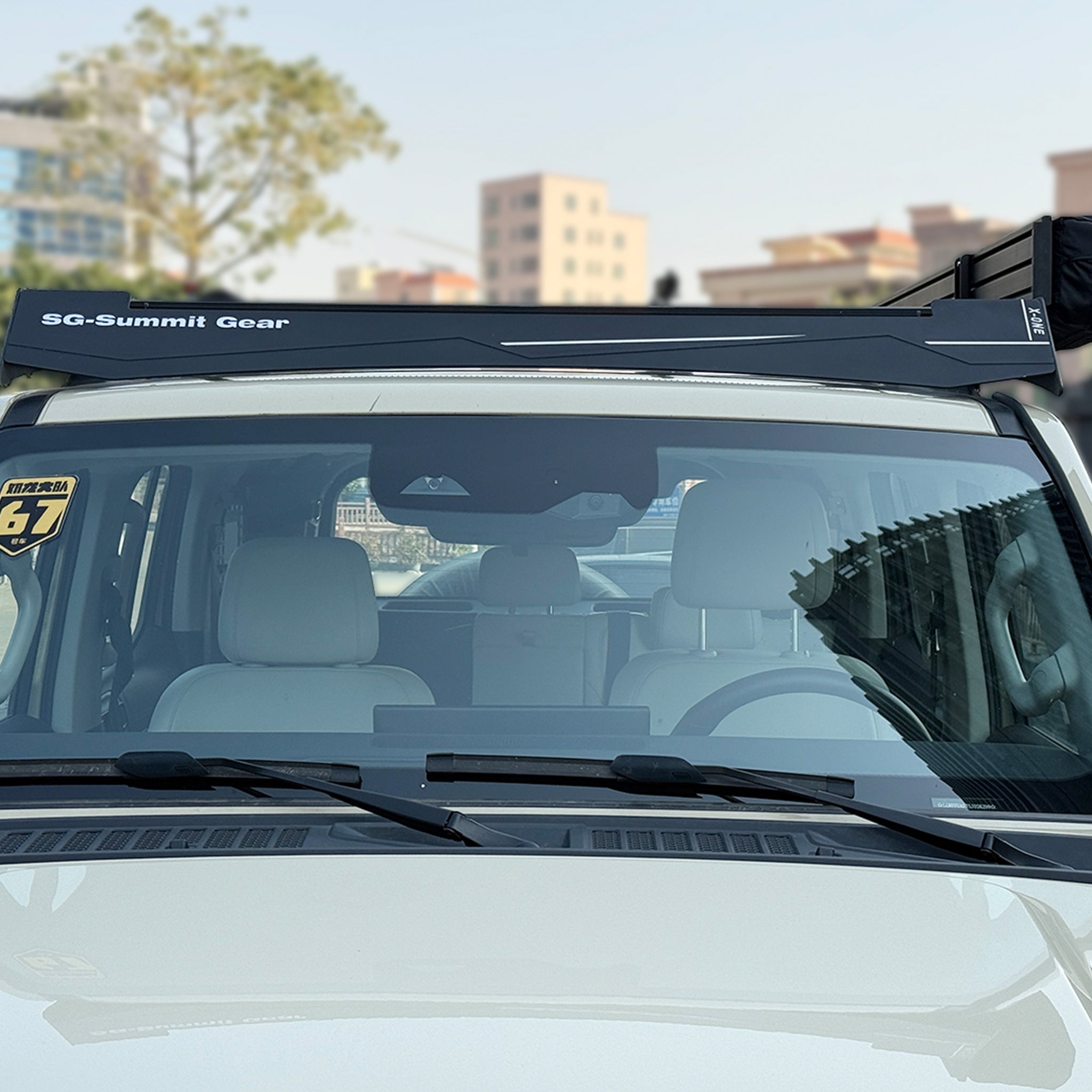 SG-SummitGear Spotlight Flip Mount Bracket, Adjustable Light Holder for Roof Rack