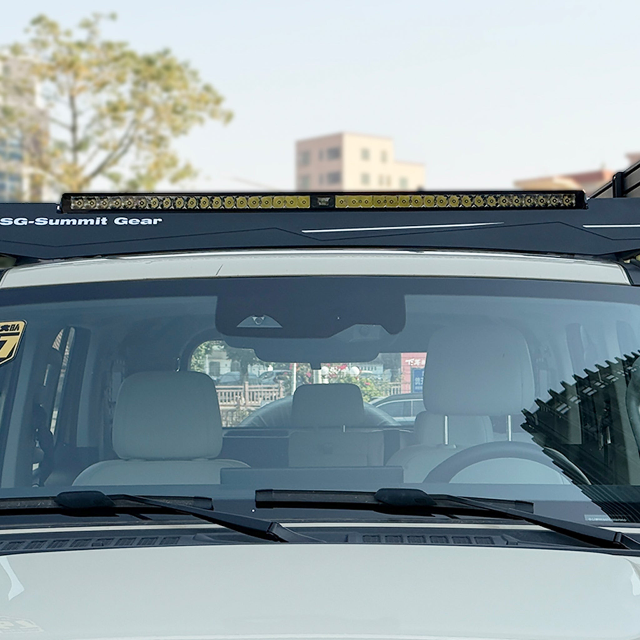 SG-SummitGear Spotlight Flip Mount Bracket, Adjustable Light Holder for Roof Rack